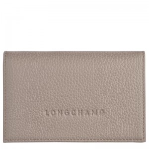 Turtledove Grey Longchamp Le Foulonné Men's Cardholders | BOPG-76528