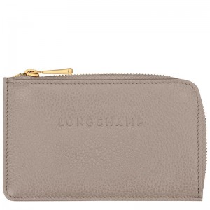 Turtledove Grey Longchamp Le Foulonné Men's Cardholders | MUYQ-58947