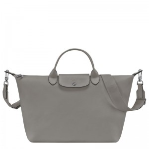 Turtledove Grey Longchamp Le Pliage Xtra L Men's Handbags | IEHO-21078