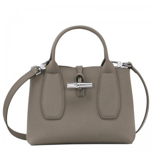 Turtledove Grey Longchamp Roseau S Women's Handbags | DYTS-82615