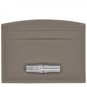 Turtledove Grey Longchamp Roseau Women's Cardholders | GBFO-60415