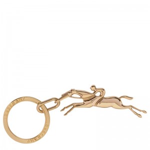 Very pale gold Longchamp Cavalier Women's Key Rings | OFPE-72560