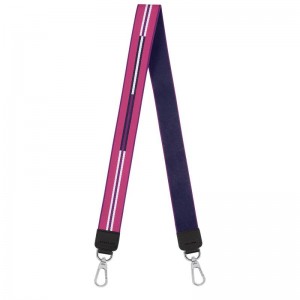 Violet Purple Longchamp Rayures Men's Shoulder Straps | GEQR-83564