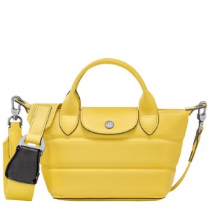 Yellow Longchamp Le Pliage Xtra XS Women's Handbags | VPWO-13208