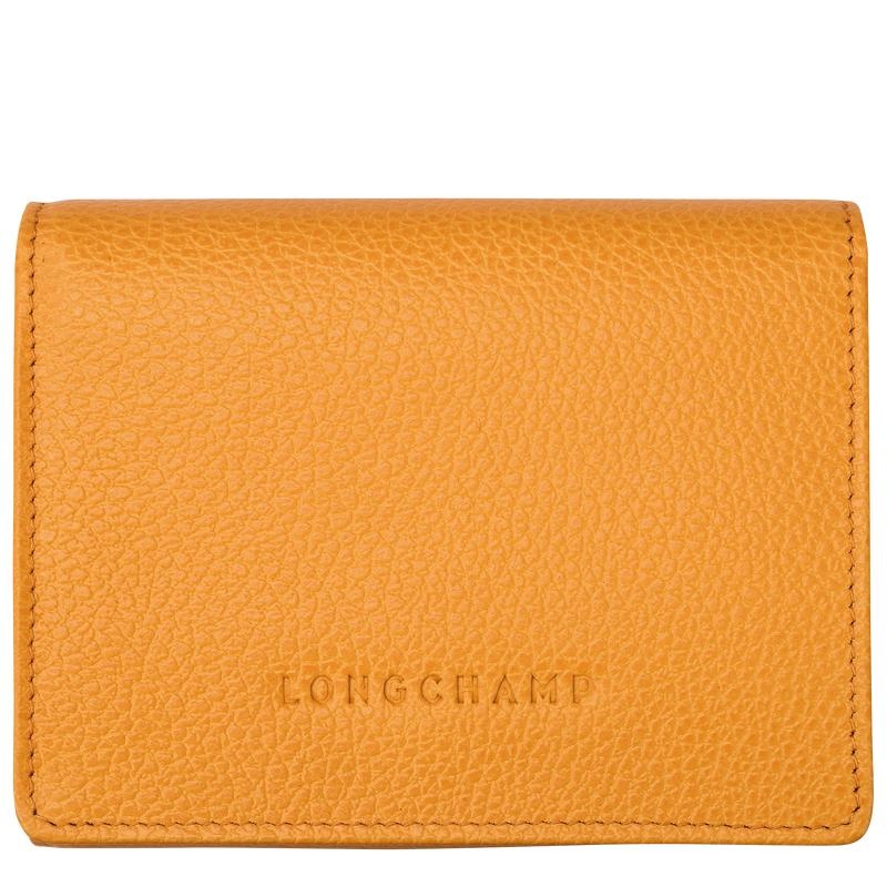 Apricot Orange Longchamp Le Foulonné Men\'s Wallets | EWRI-35709