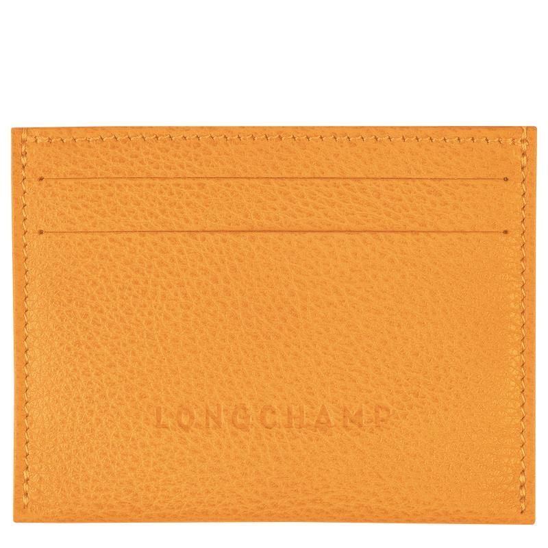 Apricot Orange Longchamp Le Foulonné Men\'s Cardholders | MWFP-02419