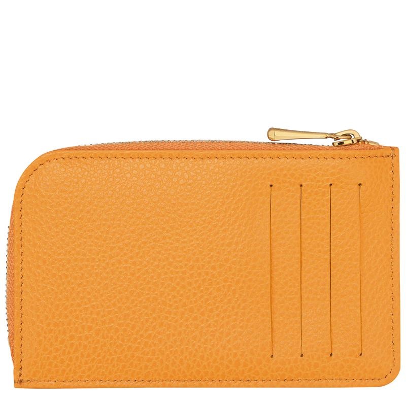 Apricot Orange Longchamp Le Foulonné Men's Cardholders | NOUG-50391