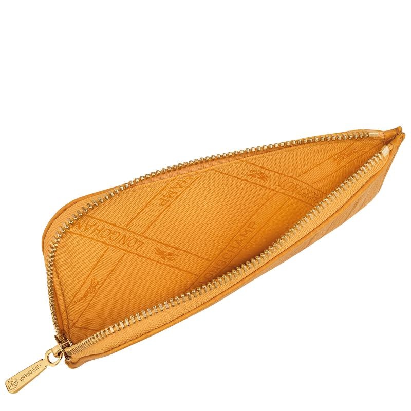 Apricot Orange Longchamp Le Foulonné Men's Cardholders | NOUG-50391