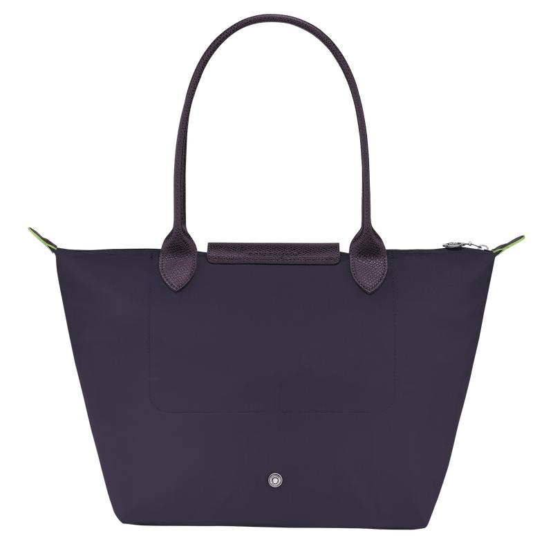 Bilberry Purple Longchamp Le Pliage Green M Women's Tote Bag | DSJX-08594