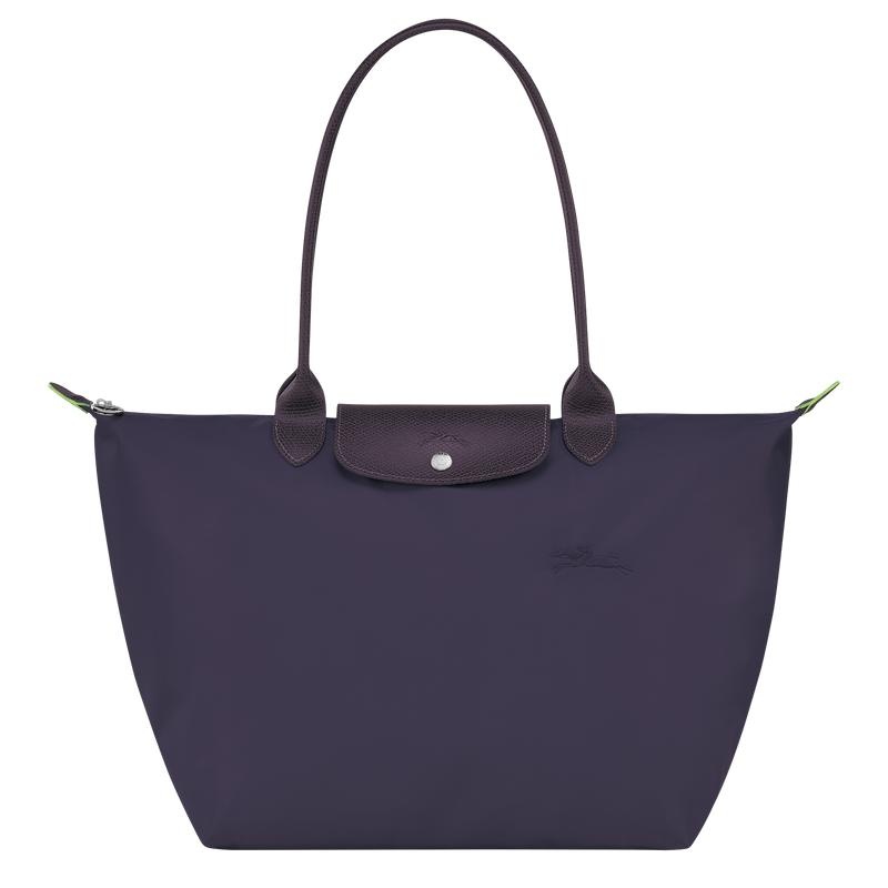 Bilberry Purple Longchamp Le Pliage Green L Women\'s Tote Bag | MXIE-42871