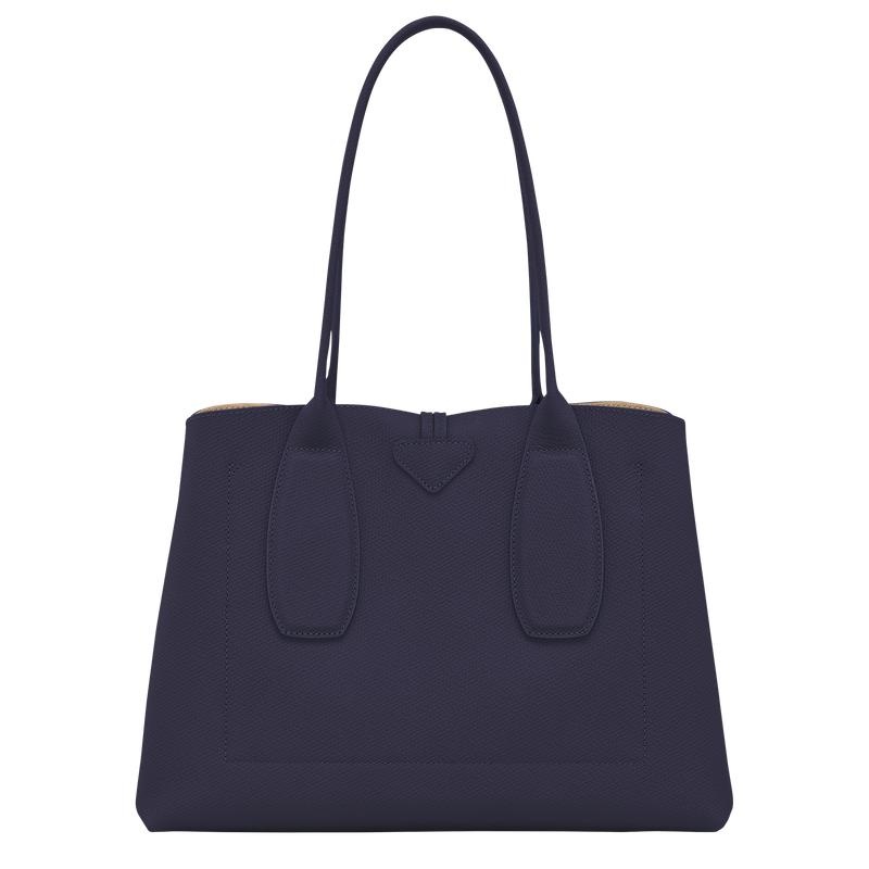 Bilberry Purple Longchamp Roseau L Women's Tote Bag | LIXQ-69178