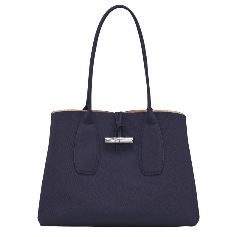 Bilberry Purple Longchamp Roseau L Women\'s Tote Bag | LIXQ-69178