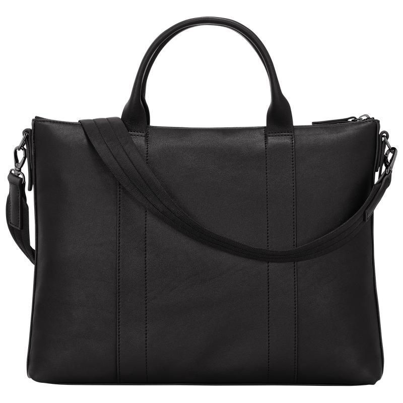 Black Longchamp 3D Men's Briefcase | OHQG-02649