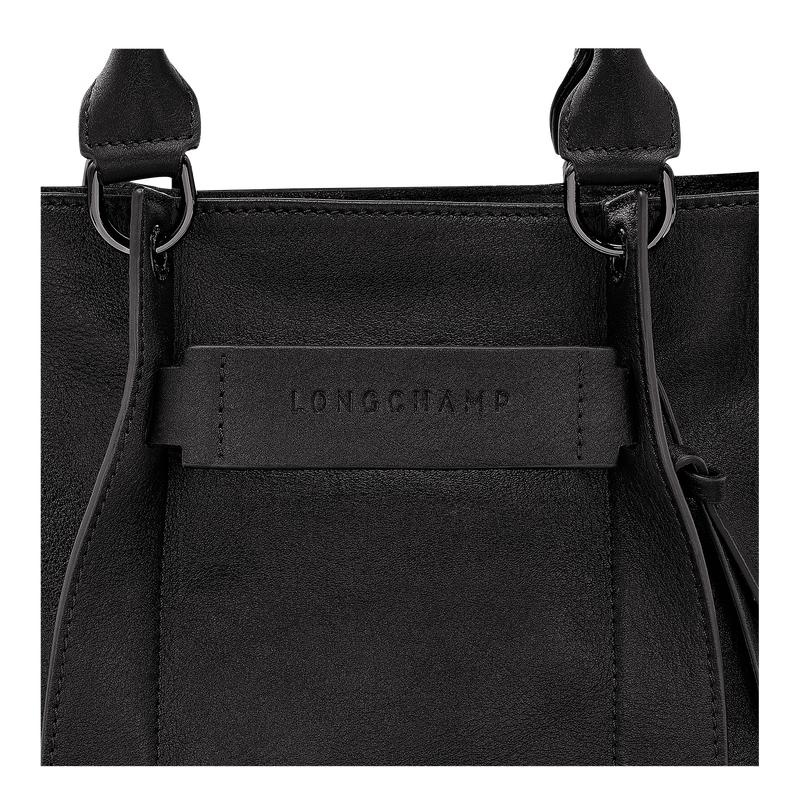 Black Longchamp 3D S Women's Handbags | GBHQ-98317