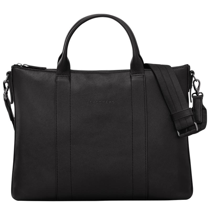 Black Longchamp 3D Women\'s Briefcase | BWAO-52083