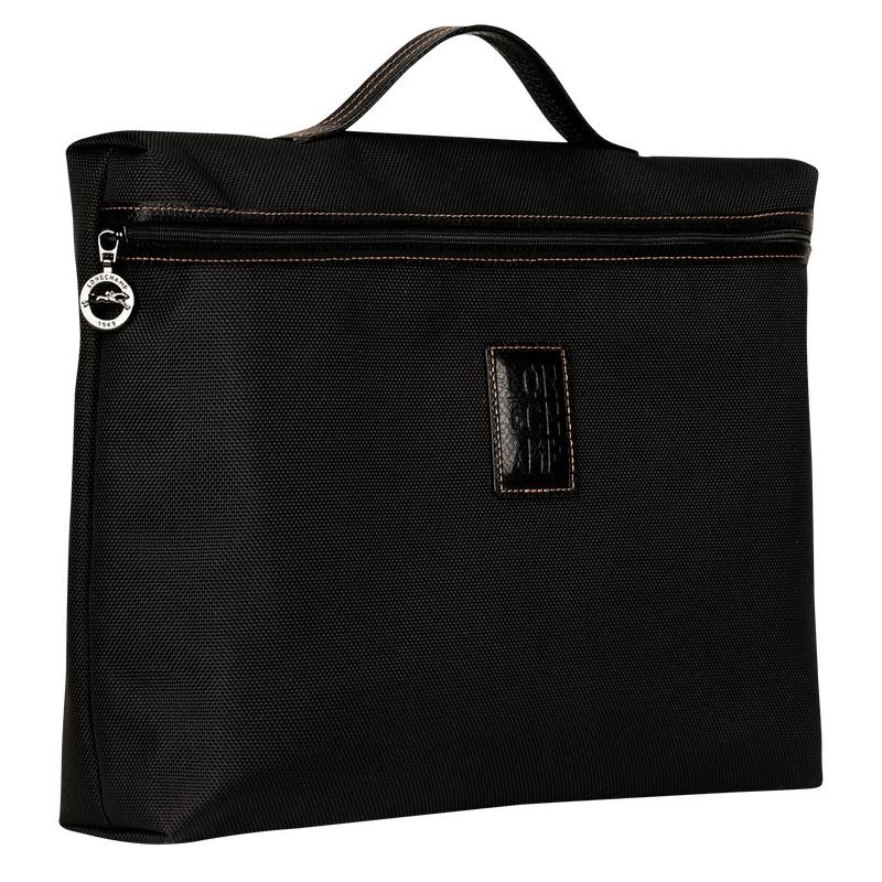 Black Longchamp Boxford S Men's Briefcase | PBMC-13570