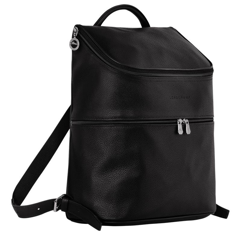 Black Longchamp Le Foulonné Men's Backpacks | HCLI-15362