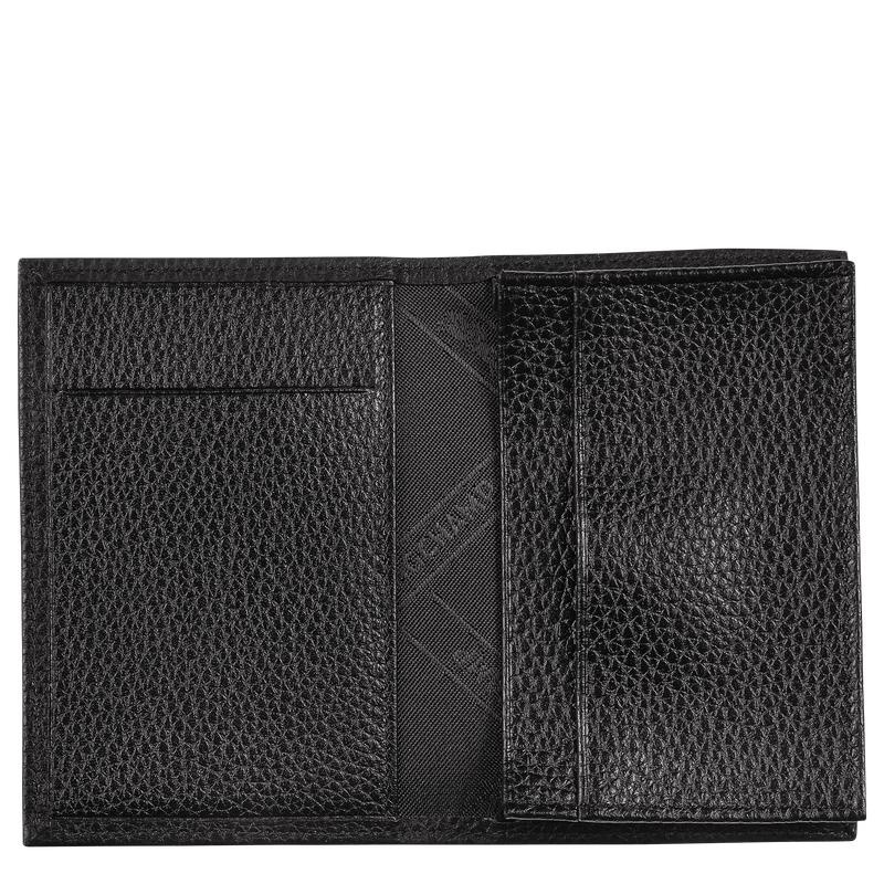 Black Longchamp Le Foulonné Men's Cardholders | RKQZ-06149