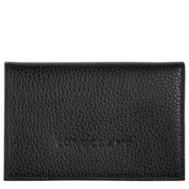 Black Longchamp Le Foulonné Men\'s Cardholders | RKQZ-06149