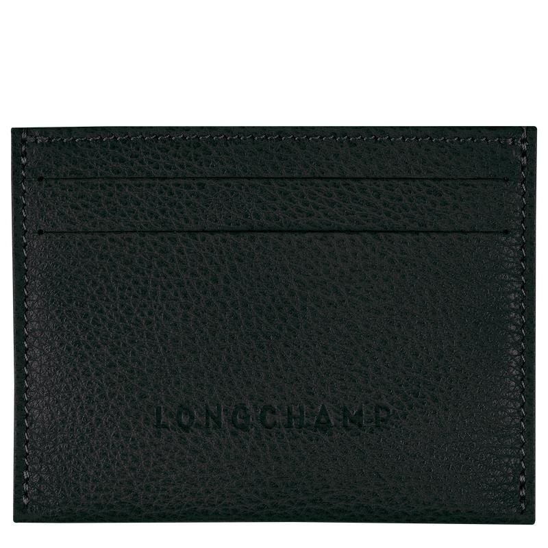 Black Longchamp Le Foulonné Men\'s Cardholders | FEAO-60315