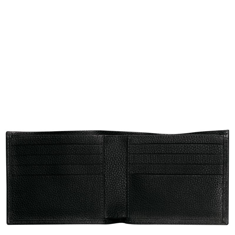 Black Longchamp Le Foulonné Men's Wallets | SKTU-20571