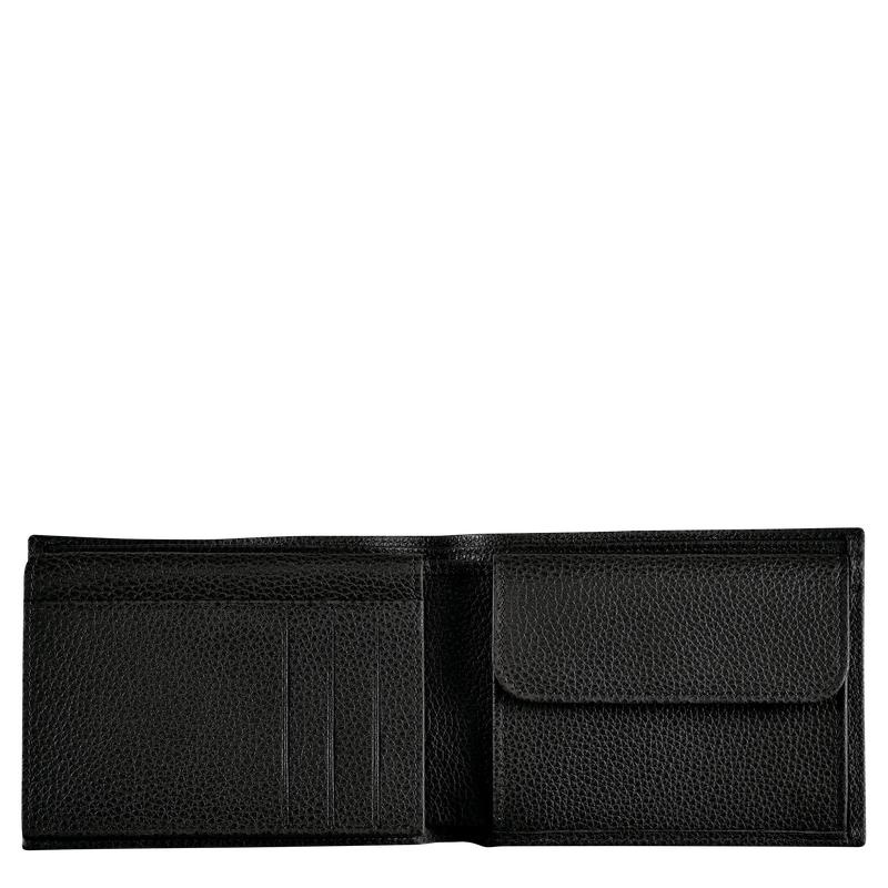 Black Longchamp Le Foulonné Men's Wallets | ZGTN-09813