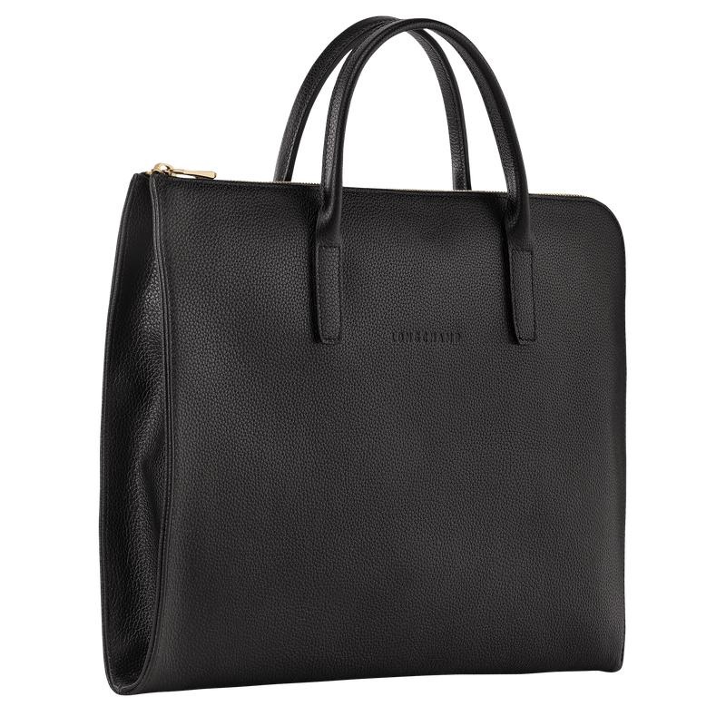 Black Longchamp Le Foulonné S Men's Briefcase | JBHA-02158