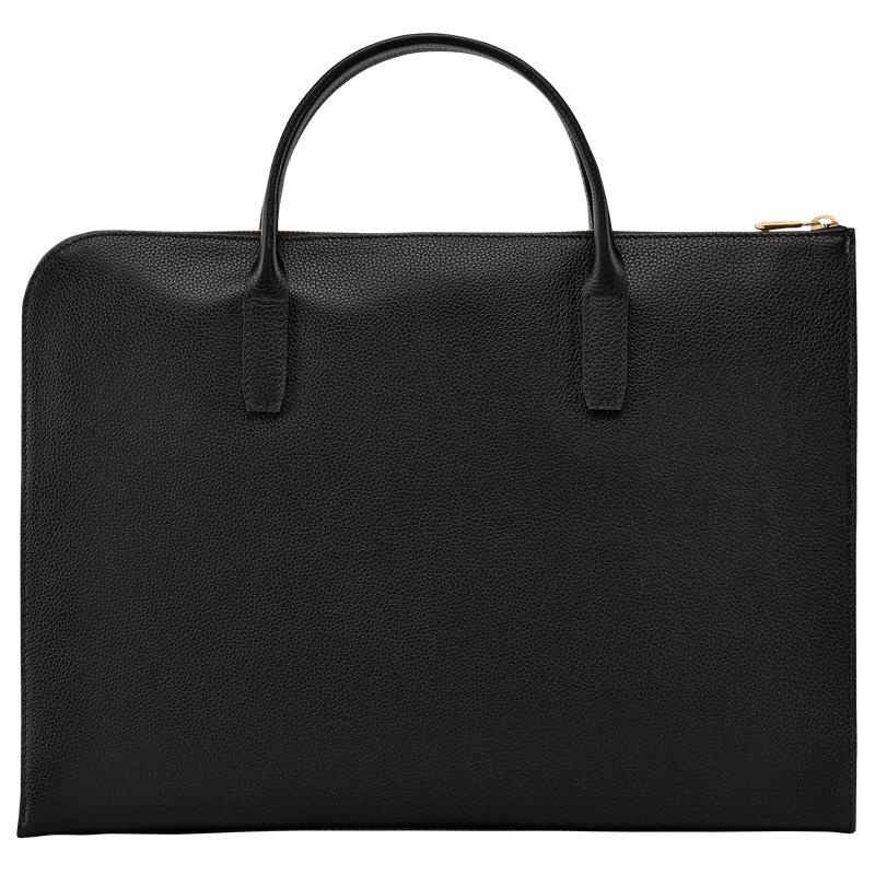 Black Longchamp Le Foulonné S Men's Briefcase | JBHA-02158