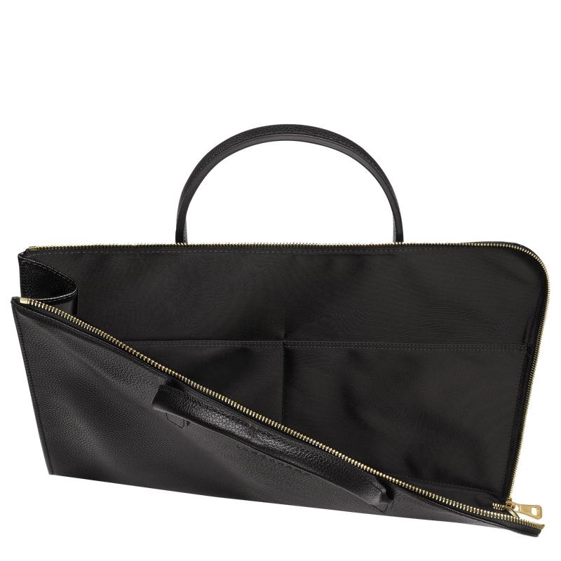 Black Longchamp Le Foulonné S Men's Briefcase | JBHA-02158