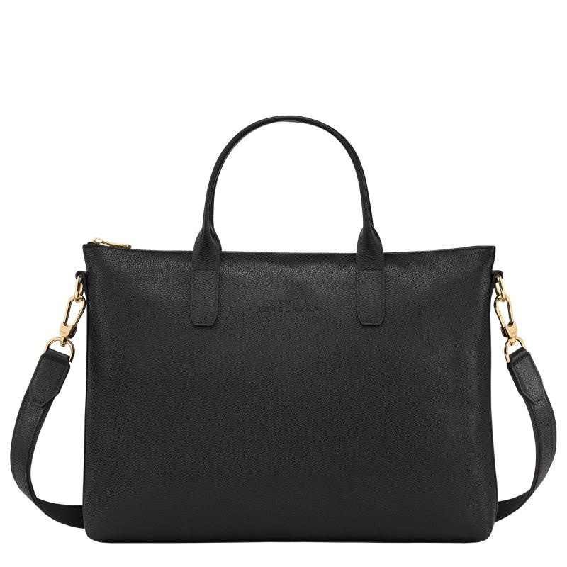 Black Longchamp Le Foulonné S Women\'s Briefcase | HWBX-02698