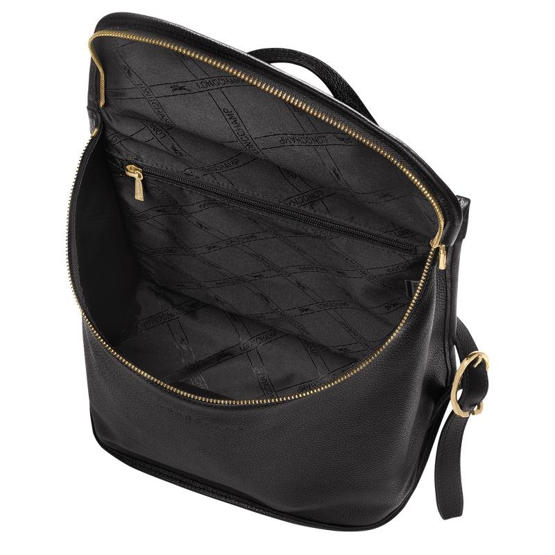 Black Longchamp Le Foulonné Women's Backpacks | GDPL-82439