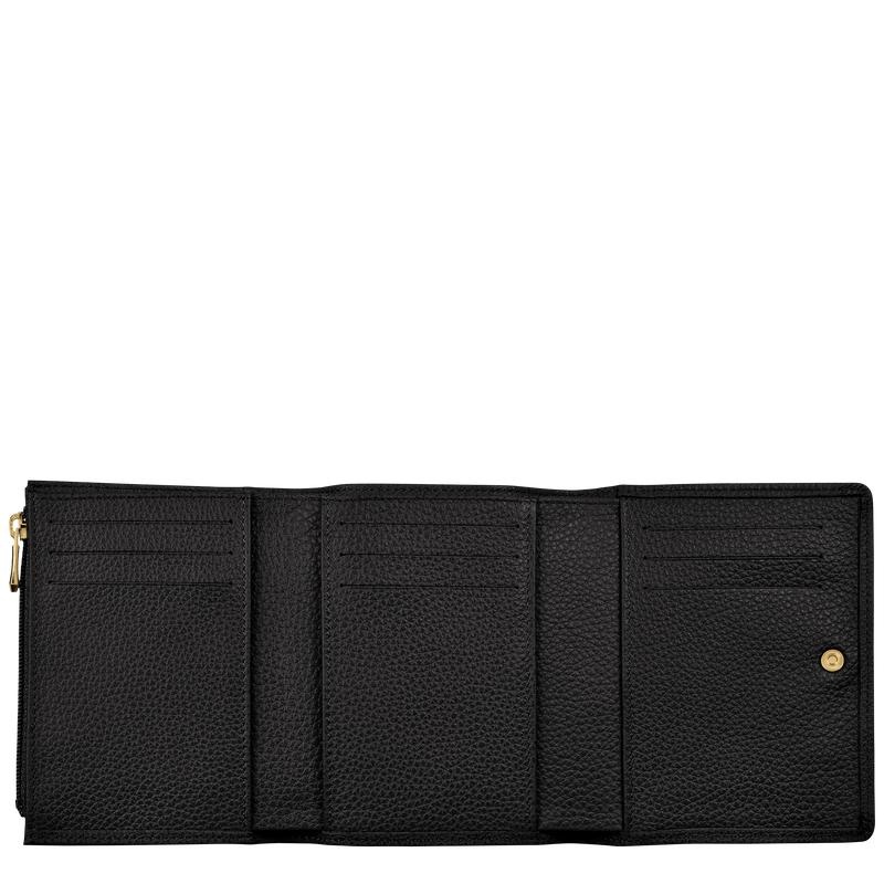 Black Longchamp Le Foulonné Women's Wallets | CEXT-76389