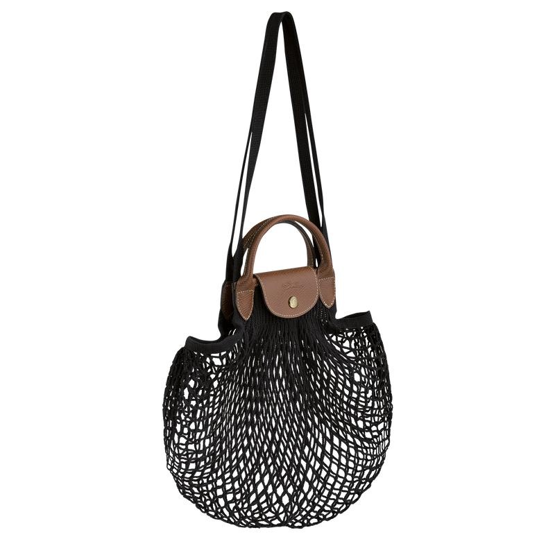 Black Longchamp Le Pliage Filet L Women's Mesh Bag | NGWM-15978