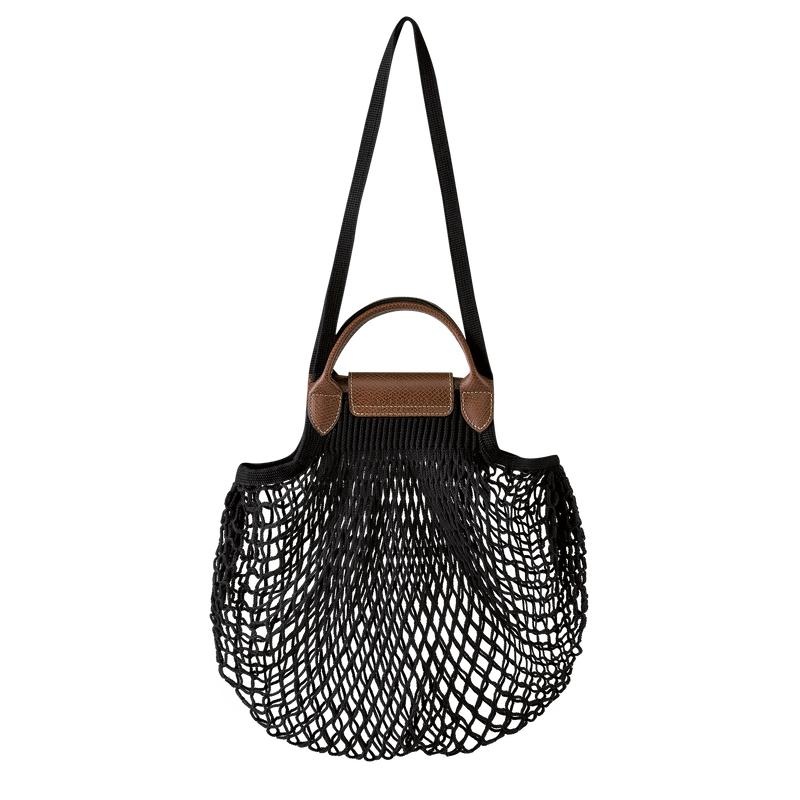 Black Longchamp Le Pliage Filet L Women's Mesh Bag | NGWM-15978