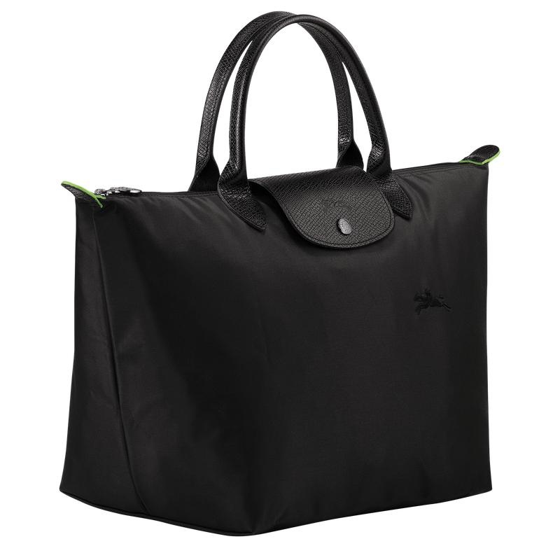 Black Longchamp Le Pliage Green M Women's Handbags | AZDR-47890