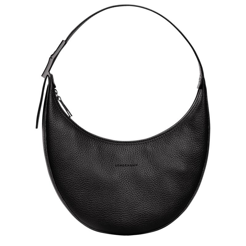 Black Longchamp Roseau Essential M Women\'s Hobo Bags | WVTL-81523