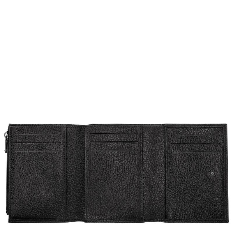 Black Longchamp Roseau Essential Women's Wallets | WHUS-89625