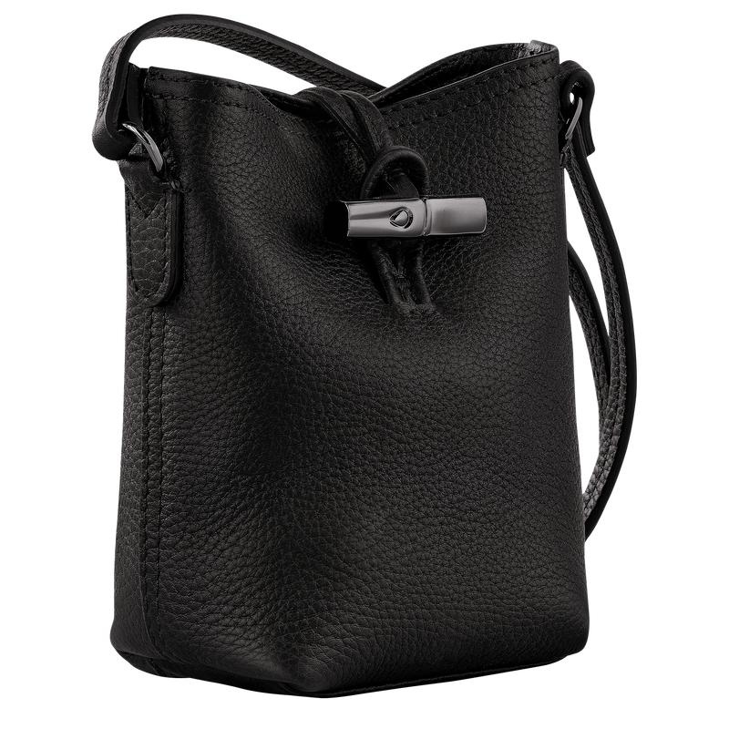 Black Longchamp Roseau Essential XS Women's Crossbody Bags | HGPR-02713