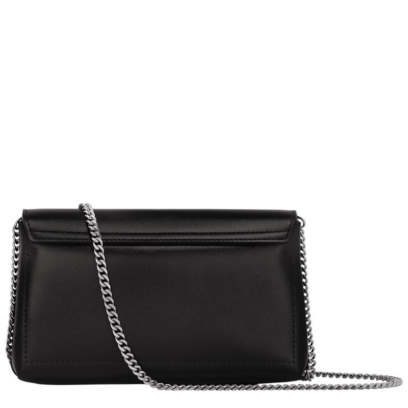 Black Longchamp Roseau Women's Clutch Bag | YBOI-78362