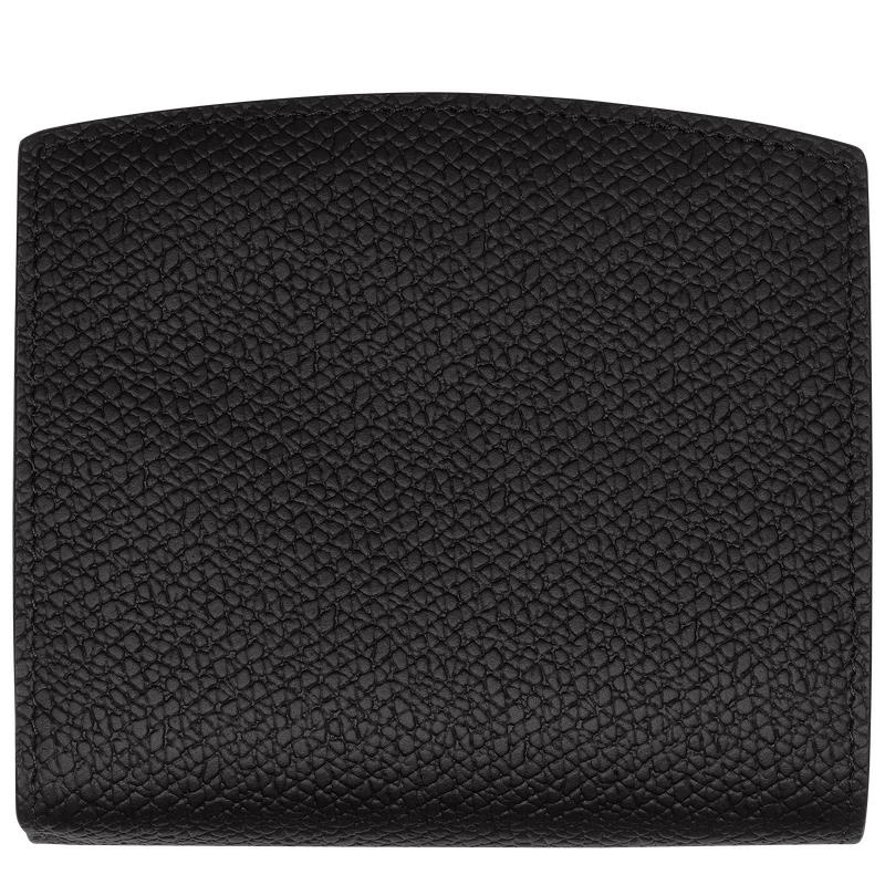 Black Longchamp Roseau Women's Wallets | UNHV-01782