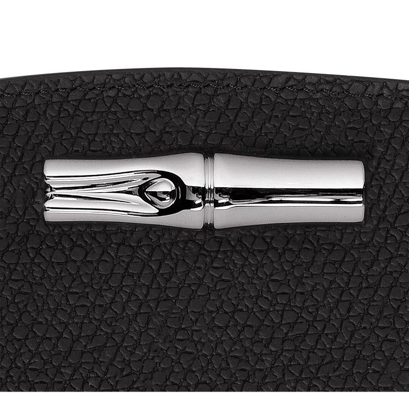 Black Longchamp Roseau Women's Wallets | UNHV-01782