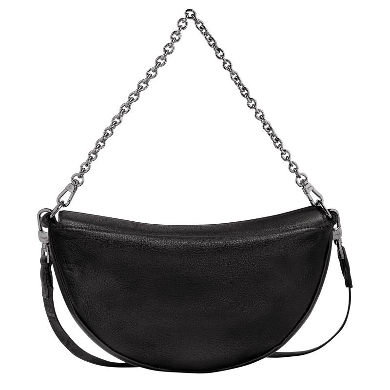 Black Longchamp Smile S Women's Crossbody Bags | QUFK-46359