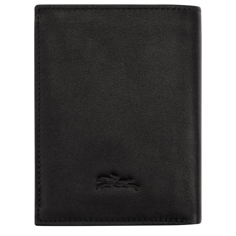 Black Longchamp sur Seine Men's Wallets | HGVC-49318