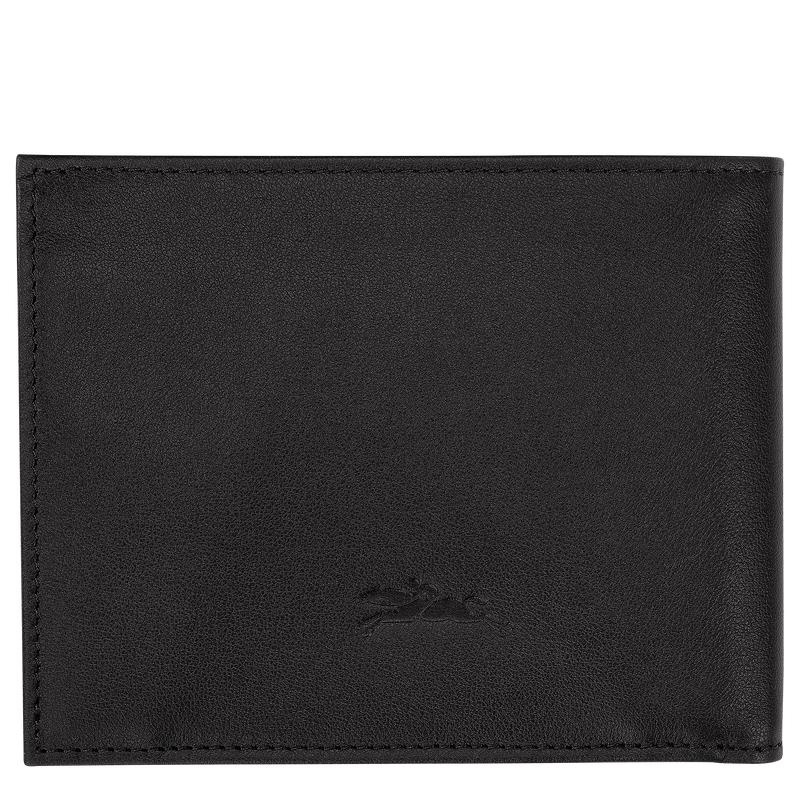 Black Longchamp sur Seine Men's Wallets | HMDY-98254