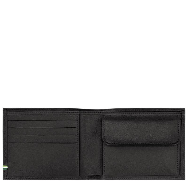 Black Longchamp sur Seine Men's Wallets | HMDY-98254