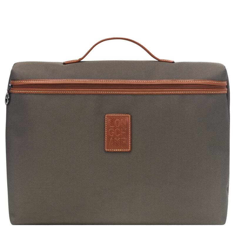 Brown Longchamp Boxford S Men\'s Briefcase | IKBY-61970