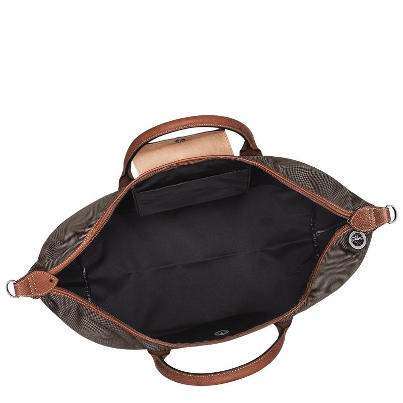 Brown Longchamp Boxford S Men's Travel Bags | HBMF-26810