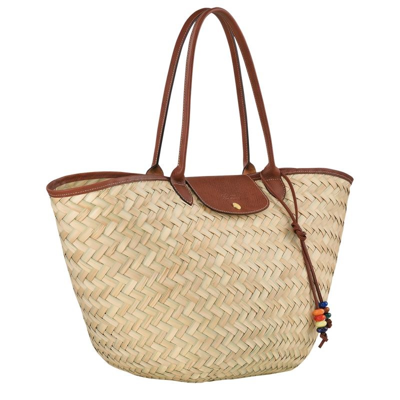 Brown Longchamp Le Panier Pliage XL Women's Basket Bag | BTYX-16579