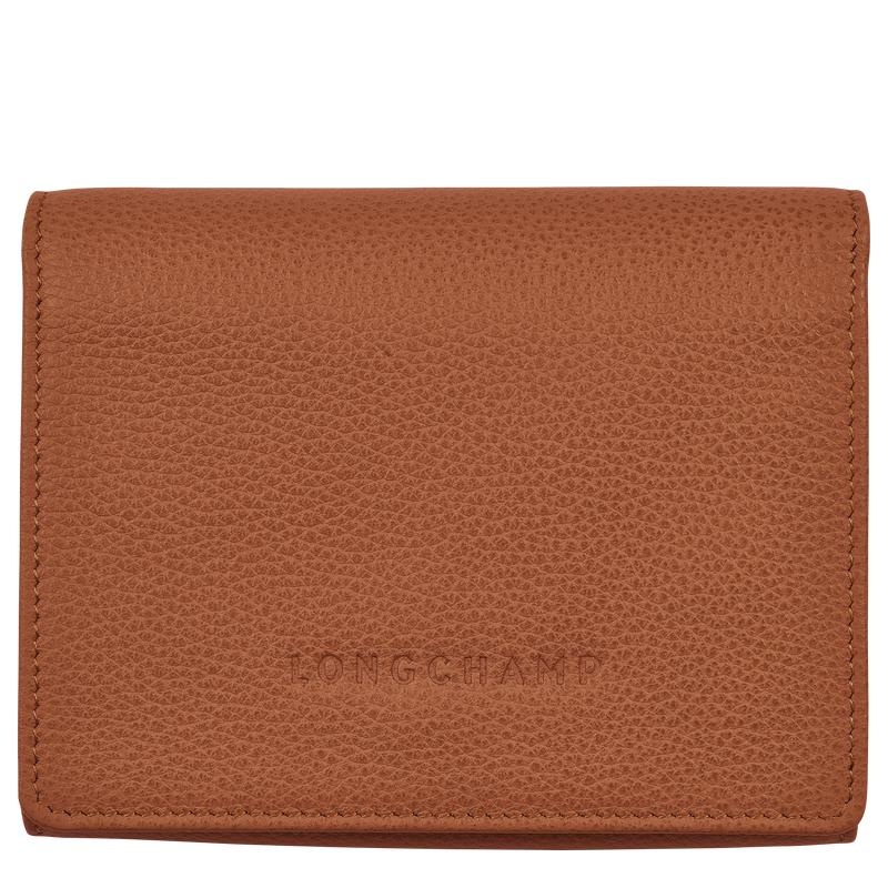 Caramel Brown Longchamp Le Foulonné Men\'s Wallets | POCJ-76518