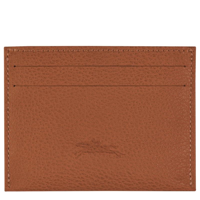 Caramel Brown Longchamp Le Foulonné Men's Cardholders | DLXG-58309